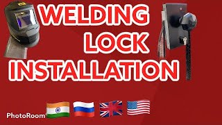 Stick welding MMA Gate box lock Metal work Steel fabrication [upl. by Aniri]