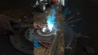 FIXING EXCAVATORS DEEPER STICK WITH BUILD UP GAS METAL ARC WELDING PROCESS BEFORE LINE BORING [upl. by Llibyc]