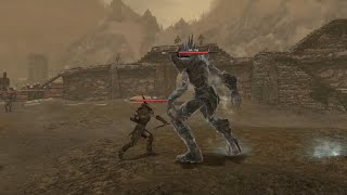 Skyrim Battles  Lurker Vindicators vs Giants Dwarven Centurions and more [upl. by Loralie]