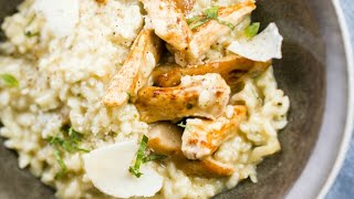 Recette  Recette de risotto au poulet [upl. by Epoillac883]