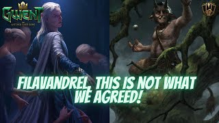 GWENT  Filavandrel Back In Hand Buff Deck  Shocking Opponent With Tall Boosted Unit [upl. by Jaymee]