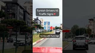 🚗❌ No Left Turn Not for Turkish Drivers 😂 TrafficFails [upl. by Lehte]