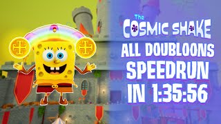 SpongeBob The Cosmic Shake  All Doubloons Speedrun in 13556 WR [upl. by Blus]