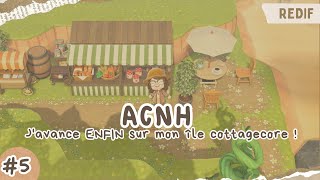 🍂 ACNH  Javance ENFIN sur mon île cottagecore  🍂 5 [upl. by Stagg]