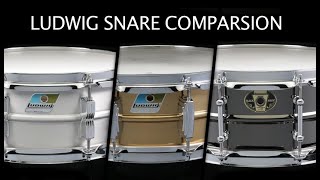 LUDWIG snare comparsion [upl. by Leifer326]