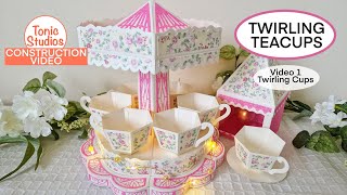 TWIRLING TEACUPS video 1 Twirling cups Tonic Studios [upl. by Oicirbaf]