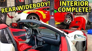 Rebuilding A Wrecked Ferrari 458 Spider Part 9 [upl. by Nylave]