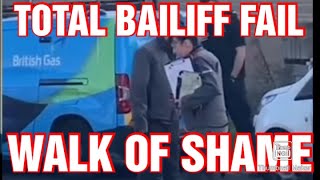 Bailiff owned amp fail to gain entry reaction  walk of shame bailiffs fails [upl. by Sheng968]