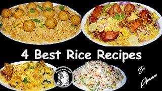 4 Best Rice Recipes by Kitchen With Amna [upl. by Maurits]