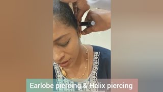 earpiercing gunshot chennai helix earrings painless sundayfunday drajvaspage viralvideo [upl. by Gnart]