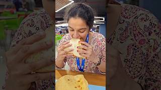 Face size matches the sandwichs size 😂 biggest sandwich food foodie indianfood ytshorts yt [upl. by Nolasba520]