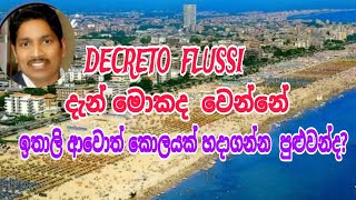 Decreto Flussi 20232024 දැන් මොකද වෙන්නේ Saman Perera [upl. by Milas530]