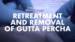 Endodontics Retreatment and removal of Gutta Percha [upl. by Munford956]