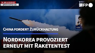 Nordkorea provoziert erneut mit Raketentest  AFP [upl. by Sievert613]