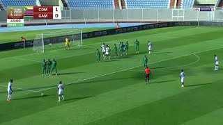 Qualif CAN 2025 Comores et Gambie se régalent avec des somptueux coups francs 1 1 [upl. by Nelsen821]