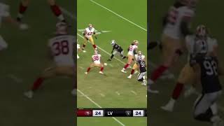 Great final play by the 49ers vs Raiders [upl. by Anyal]