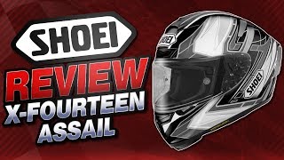 Shoei XFourteen Assail Helmet Graphic Review from Sportbiketrackgearcom [upl. by Barron]