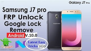 SAMSUNG J7 PRO FRP BYPASS 2020 Security V100  EASY IN HINDI [upl. by Aimerej100]