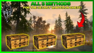 Skyrim  ALL 3 Methods for the Whiterun Secret Chest Glitch [upl. by Haseefan]