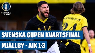 Highlights Mjällby  AIK 13  Svenska Cupen herr 2024  Kvartsfinal [upl. by Ecirtam187]