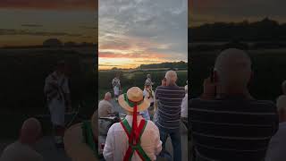 Folk Morris Dancers  The Hampshire Bowman and a Fantastic Sunset  A great Traditional Evening Out [upl. by Eintruoc]