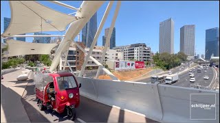 360º look around at Yehudit Bridge Tel Aviv [upl. by Eigriv759]