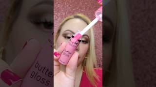 NYX COSMETICS Butter Gloss Vanilla Cream Pie Swatch 2024 buttergloss pinklipgloss [upl. by Akinohs]