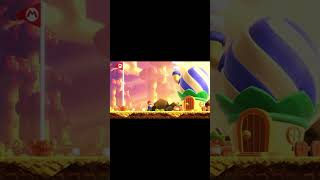 Super Mario Bros Wonders flag pole transitions mariowonder mario [upl. by Hellah]