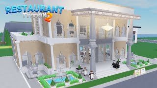 Restaurant Tycoon 2  SpeedBuild  Design 54 [upl. by Nodababus958]