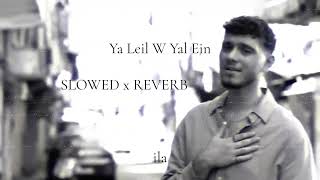 Al Shami  Ya Leil W Yal Ein SLOWED x REVERB  الشامي  يا ليل ويالعين بطيء [upl. by Adnuahsal263]