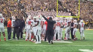 Illinois Football Participates in Iowas Childrens Hospital Wave [upl. by Rehptosirhc]