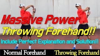 For Intermediate and Advanced playersThrowing Forehand Explanation amp Application Solutionforehand [upl. by Ynots752]