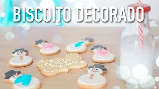 Biscoito de Natal Decorado  MELHOR BISCOITO AMANTEIGADO 2023 [upl. by Fatma]