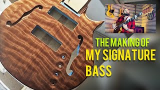 The making of  SIGNATURE BASS hand crafted by Stankevicius Guitars custombass bassguitar [upl. by Kallick646]