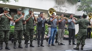 Flashmob de la Banda de Música de la V Región MIlitar [upl. by Colier301]