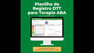 Planilha de Registro DTT para Terapia ABA [upl. by Azilanna]