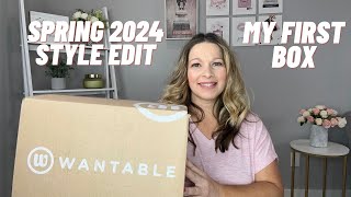 WANTABLE Unboxing amp Try On  April 2024 Style Box  My First Box  Spring Style Edit Review amp Try on [upl. by Codd]