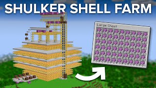 Minecraft Scaffolding Shulker Shell Farm  1400 Per Hour [upl. by Yngiram564]