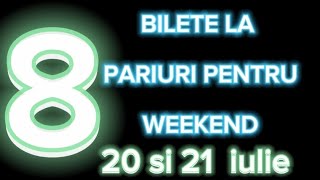 Bilete pariuri Superbet si Betano pentru Weekend  20 amp 21 iulie 2024 [upl. by Spring]