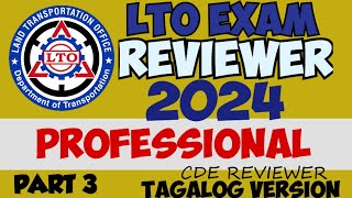 2024 PROFESSIONAL LTO EXAM REVIEWER TAGALOG PART 3 [upl. by Yaker249]