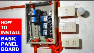 Paano Mag Install ng ilaw Outlet at Ground wire sa Panel Board [upl. by Yeoj]