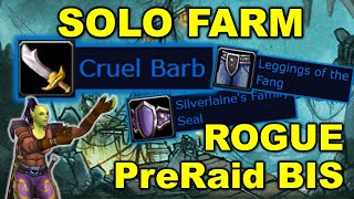 How to SOLO FARM your PreRaid BIS Rogue Gear in Season of Discovery [upl. by Bathilda]