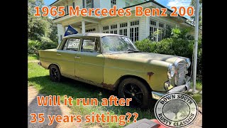 1965 Mercedes Fintail  Abandoned for 35 years will it run  200 W110 Heckflosse [upl. by Austreng]