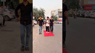 Ramp walk 📸♥️  rampwalk reaction boy photoshoot brother public modal youtubeshorts [upl. by Eenhat]