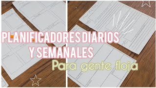 5 Ideas de planificadores diarios semanales mensuales hábitos metas ll Lesli Romero [upl. by Maclean]