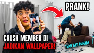 ALLIF AIMAN SUKA TEAH AKU PRANK JADIKAN GAMBA TEAH WALLPAPER IPHONE AKU [upl. by Irbua584]