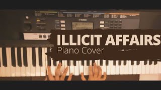 Illicit Affairs  Taylor Swift Piano Cover  By Kareena  Piano Solo With Chords [upl. by Elicul]