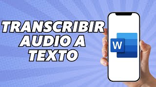 Como Transcribir un Audio a Texto en Word 2024 [upl. by Av249]