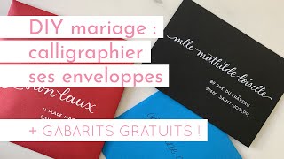 DIY MARIAGE  CRÉER SES ENVELOPPES EN CALLIGRAPHIE SOIMÊME  Alexiane Davenport Lettering [upl. by Slaughter]