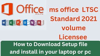 how to install microsoft office ltsc standard 2021  microsoft office ltsc standard 2021 download [upl. by Hastings]